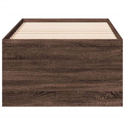 vidaXL Lit de jour et tiroirs chêne marron 90x190 cm bois d'ingénierie