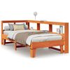 vidaXL Lit biblioth&egrave;que sans matelas cire marron 90x190 cm pin massif