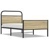 vidaXL Cadre de lit sans matelas 90x190cm ch&ecirc;ne sonoma bois ing&eacute;nierie