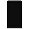 vidaXL Buffets 2 pcs noir 37,5x35,5x67,5 cm bois d'ing&eacute;nierie