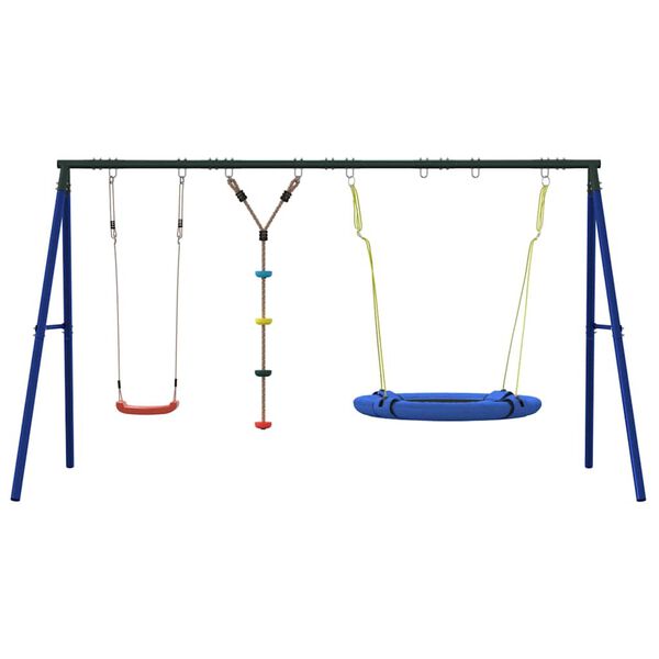 vidaXL Jeu ext&eacute;rieur avec balan&ccedil;oire, balan&ccedil;oire &agrave; disque et soucoupe