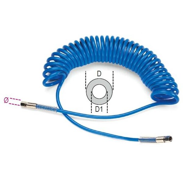 Beta Tools Tuyau spiral&eacute; 1915B 6,5X10 95 spirales 9 m