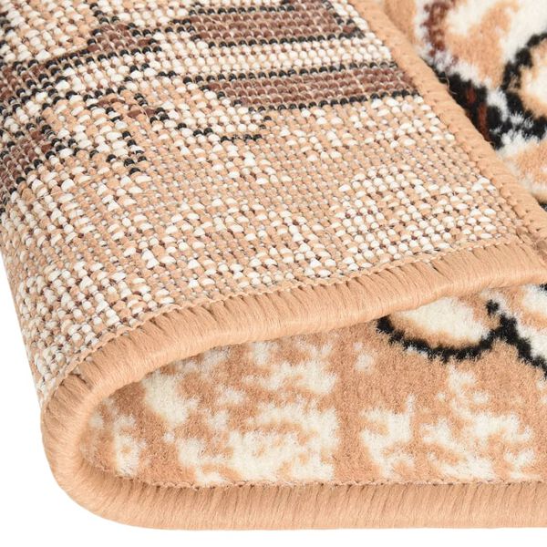 vidaXL Tapis BCF Beige 80x400 cm