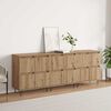 vidaXL Buffets 3 pcs ch&ecirc;ne artisanal 180 x 35 x 70 cm