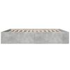 vidaXL Cadre de lit sans matelas gris b&eacute;ton 200x200 cm