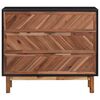 vidaXL Buffet 90x33,5x80 cm Bois d'acacia solide et MDF
