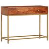 vidaXL Table console 100x35x76 cm Bois d'acacia massif