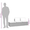 vidaXL Salon de jardin 3 pcs avec coussins Gris R&eacute;sine tress&eacute;e