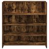 vidaXL Bureau de r&eacute;ception ch&ecirc;ne fum&eacute; 100x50x103,5cm bois d'ing&eacute;nierie