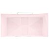 vidaXL Sacs en papier 50 pcs avec poign&eacute;es rose 32x17x44 cm