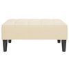 vidaXL Repose-pied Cr&egrave;me 78x56x32 cm Velours