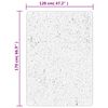 vidaXL Tapis HUARTE &agrave; poils courts doux et lavable gris 120x170 cm