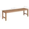 vidaXL Banc de jardin avec coussin rouge 150 cm Bois de teck massif