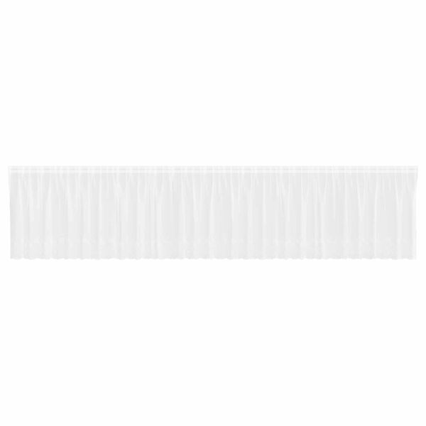 vidaXL Rideau en Dentelle Floral Blanc 180 x 750 cm Polyester