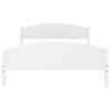 vidaXL Cadre de lit sans matelas blanc bois de pin massif 160x200 cm
