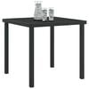 vidaXL Table de Jardin Noir 80 x 80 x 73 cm Métal