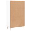 vidaXL Armoire &agrave; chaussures blanc 60x35x105 cm bois d'ing&eacute;nierie