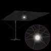 vidaXL Parasol Roma Noir 286 x 285 x 270 cm Aluminium et polyester