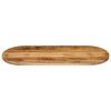 vidaXL Dessus de table 120x50x3,8cm ovale bois massif de manguier brut