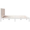 vidaXL Cadre de lit extra long sans matelas 180x210 cm bois massif