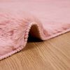 vidaXL Tapis en Fourrure Synth&eacute;tique de Lapin Olite Rose 100 x 200 cm