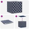 vidaXL Bo&icirc;tes de rangement pliables 4pcs bleu 32x32x32cm tissu intiss&eacute;