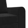 vidaXL Canap&eacute;-Lit Noir 98 x 71 x 83 cm Velours