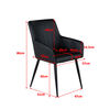 Venture Home Chaises &agrave; manger lot de 2 Comfort aspect cuir noir