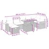 vidaXL Salon de jardin avec coussins 8 pcs beige résine tressée