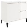 vidaXL Ensemble de meubles de salle de bain 2 pcs blanc brillant