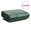 vidaXL B&acirc;che vert 1,5x20 m 650 g/m&sup2;