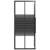 vidaXL Cabine de douche &agrave; rayures ESG 90x70x180 cm Noir