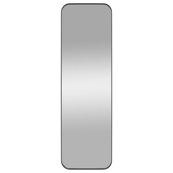 vidaXL Miroir mural Noir 30x100 cm Rectangulaire