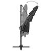 vidaXL Parasol de jardin &agrave; 4 niveaux avec m&acirc;t en aluminium anthracite