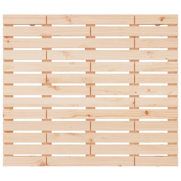 vidaXL T&ecirc;te de lit murale 126x3x91,5 cm Bois massif de pin