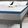 vidaXL Surmatelas Blanc 140 x 200 cm Tissu jacquard