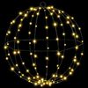 vidaXL Boule avec 160 LED Blanc chaud 50,5 x 50,5 x 52 cm M&eacute;tal
