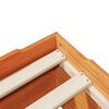 vidaXL Cadre de lit sans matelas empilable cire marron 80x200 cm