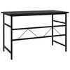 vidaXL Bureau d'ordinateur Noir 105x55x72 cm MDF et m&eacute;tal