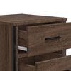 vidaXL Table de chevet ch&ecirc;ne marron 40x41x60 cm bois d'ing&eacute;nierie