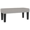 vidaXL Sommier &agrave; lattes de lit avec matelas Gris clair 80x200 cm Tissu