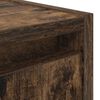 vidaXL Table de chevet murale ch&ecirc;ne fum&eacute; 38x34x40 cm