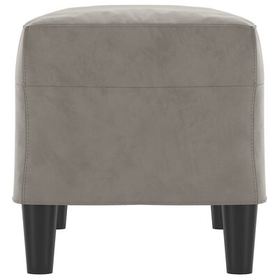 vidaXL Banc Gris clair 70x35x41 cm Velours