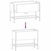 vidaXL Bac de jardin sur&eacute;lev&eacute; Anthracite 60 x 26 x 45 cm Acier