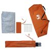vidaXL Tente de camping 2 personnes gris et orange imperméable
