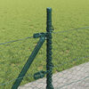 vidaXL Poteau de cl&ocirc;ture. Vert 10 x 0,5 m (maille 36 mm) Acier et PVC