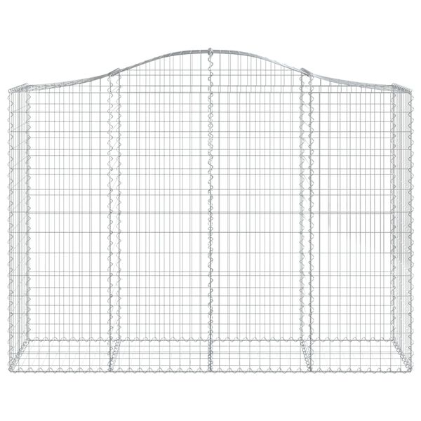 vidaXL Paniers &agrave; gabions arqu&eacute;s 30 pcs 200x50x140/160 cm Fer galvanis&eacute;