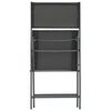 vidaXL Mobilier de salle &agrave; manger d'ext&eacute;rieur 5 pcs Acier