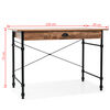 vidaXL Bureau avec tiroir 110 x 55 x 75 cm Couleur de ch&ecirc;ne
