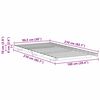 vidaXL Cadre de lit sur&eacute;lev&eacute; Blanc 100 x 210 cm Bois massif en pin